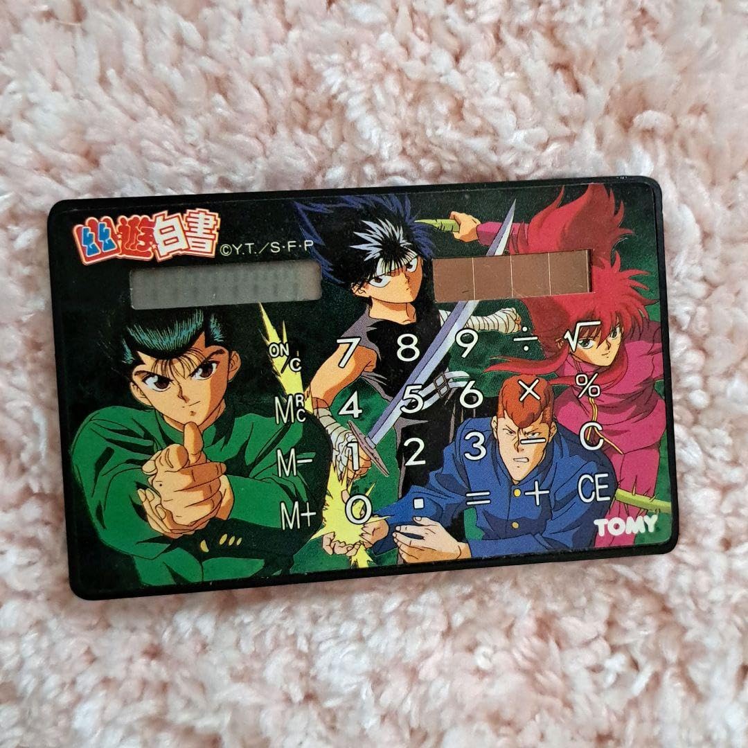 幽遊白書カード　バンプレスト業務ゲーム機用景品　1BOX Amazon.co.jp: アニメ幽遊白書カードサイズ電卓使用OKプラスチック製